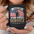 Thank You For Your Service American Flag Veteran Day Coffee Mug Funny Gifts