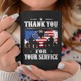 Thank You For Your Service Patriotic Veterans Day Coffee Mug Funny Gifts