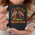 Thankful Grateful Blessed Thanksgiving Turkey Girls Coffee Mug Personalized Gifts