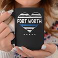Thin Blue Line Heart Fort Worth Police Officer Texas Cops Tx Coffee Mug Unique Gifts