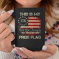This Is My Pride Flag 4Th Of July Patriotic Usa Flag On Back Coffee Mug Unique Gifts