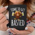 Time To Get Basted Beer Thanksgiving Turkey Coffee Mug Funny Gifts