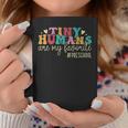 Tiny Humans Are My Favorite Preschool Teacher Coffee Mug Funny Gifts