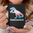 Trans Pride Flag Transgender Dino Transsaurus Rex Dinosaur Coffee Mug Unique Gifts