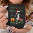 Ugly Sweater Christmas Lights Boston Terrier Dog Lover Coffee Mug Funny Gifts