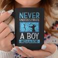Never Underestimate A Boy With A Bow Arrow Archery Archer Coffee Mug Personalized Gifts