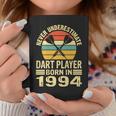 Never Underestimate Dart Player Born In 1994 Dart Darts Coffee Mug Funny Gifts