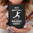 Never Underestimate A Girl Who Knows Karate Martial Arts Coffee Mug Funny Gifts