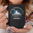 Never Underestimate A Grandpa With A Kayak Kayaking Coffee Mug Unique Gifts