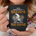 Never Underestimate Grandpa Who Is Also Loves Bike Riding Coffee Mug Unique Gifts
