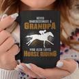 Never Underestimate Grandpa Who Is Also Loves Horse Riding Coffee Mug Unique Gifts