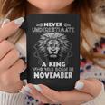 Never Underestimate A King Who Was Born In November Coffee Mug Funny Gifts