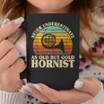 Never Underestimate An Old Hornist French Horn Player Bugler Coffee Mug Unique Gifts