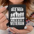 Never Underestimate An Old Man Who Is Also A Veteran Dad Coffee Mug Funny Gifts