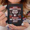Never Underestimate An Old Us Veteran Born In July Xmas Coffee Mug Funny Gifts