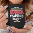 Never Underestimate The Power Of A Grandma With A Teaching Coffee Mug Funny Gifts