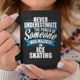 Never Underestimate The Power Of Ice Skating Major Coffee Mug Funny Gifts