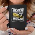 Never Underestimate Woman Courage And Her Basset Hound Coffee Mug Personalized Gifts