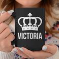 Victoria Name For Women - Queen Princess Crown Design Coffee Mug Unique Gifts