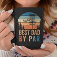 Vintage Best Dad By Par Fathers Day Funny Disc Golf Dad Coffee Mug Unique Gifts