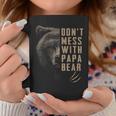 Vintage Dont Mess With Papa Bear Funny Fathers Day Coffee Mug Unique Gifts