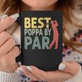 Vintage Fathers Day Best Poppa By Par Golf Gifts For Dad Coffee Mug Funny Gifts