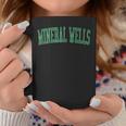 Vintage Mineral Wells Tx Distressed Green Varsity Style Coffee Mug Unique Gifts