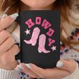 Vintage Pink Howdy Rodeo Western Country South Cowgirl Boot Rodeo Funny Gifts Coffee Mug Unique Gifts