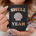 Vintage Retro Shell Yeah Beach Tropical Vacation Gifts Vacation Funny Gifts Coffee Mug Unique Gifts
