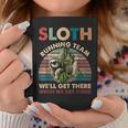 Vintage Sloth Running Team Well Get There Funny Sloth Coffee Mug Personalized Gifts