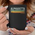 Vintage Stripes Alpharetta Ga Coffee Mug Unique Gifts