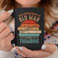 Vintage Never Underestimate An Old Man With A Trombone Coffee Mug Funny Gifts