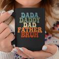 Vintageretro Fathers Day Outfit Dada Daddy Dad Father Bruh Coffee Mug Unique Gifts