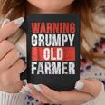 Warning Grumpy Old Farmer Funny Grandpa Farmer Coffee Mug Unique Gifts