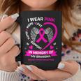 I Wear Pink In Memory Of My Grandma Breast Cancer Awareness Coffee Mug Funny Gifts