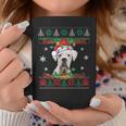 White Boxer Christmas Santa Ugly Sweater Dog Lover Xmas Coffee Mug Unique Gifts