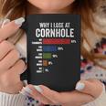 Why I Lose At Cornhole Funny Cornhole Player Coffee Mug Unique Gifts