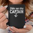 Wife Dibs On The Captain Captain Wife Retro Coffee Mug Funny Gifts