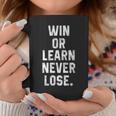 Win Or Learn Never Lose Motivational Volleyball Saying Coffee Mug Unique Gifts