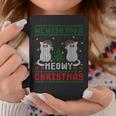 We Wish You A Meowy Cat Christmas Ugly Sweater Coffee Mug Unique Gifts