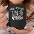 World's Best Opa Vintage Crest Grandpa Coffee Mug Funny Gifts