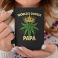 Worlds Dopest Papa Cannabis 420 Fathers Day Weed Dad Coffee Mug Funny Gifts