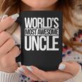 Worlds Most Awesome Uncle New Uncles To Be Coffee Mug Unique Gifts