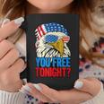 You Free Tonight Bald Eagle Mullet 4Th Of July Us Flag Retro Coffee Mug Unique Gifts