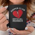 Zipper Club Open Heart Surgery Recovery Novelty Coffee Mug Unique Gifts