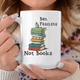 Ban Fascists Not Books Design Book Lover Nerd Bibliophile Gift For Womens Coffee Mug Unique Gifts