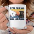 Best Pug Dad Ever Black Version Vintage Father Day Coffee Mug Unique Gifts