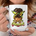 Black History Blessed Afro Black Women Messy Bun Junenth Coffee Mug Personalized Gifts