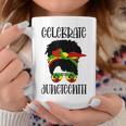 Black Messy Bun Junenth Celebrate Coffee Mug Unique Gifts