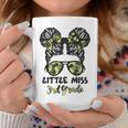 Camo Little Miss 3Rd Third Grade Messy Bun Hair Tie Bow Coffee Mug Personalized Gifts